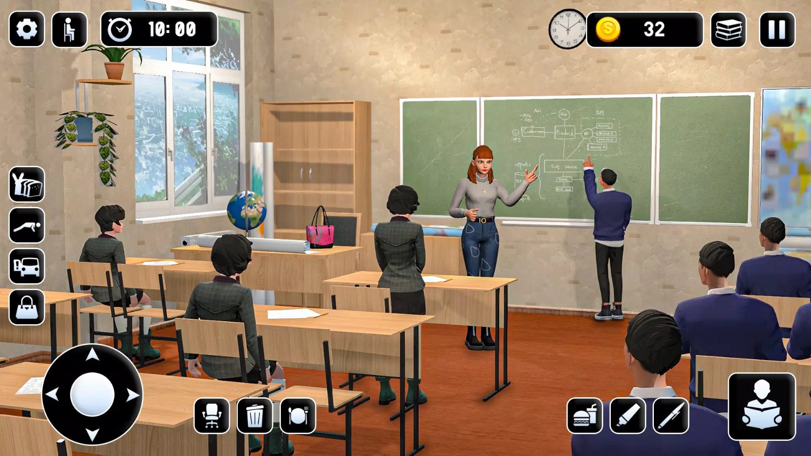 城市高中教师(City High School: Teacher Games)